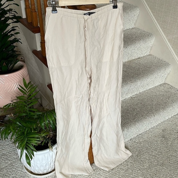 Zara Wide Leg Beach Pants - Picture 2 of 10